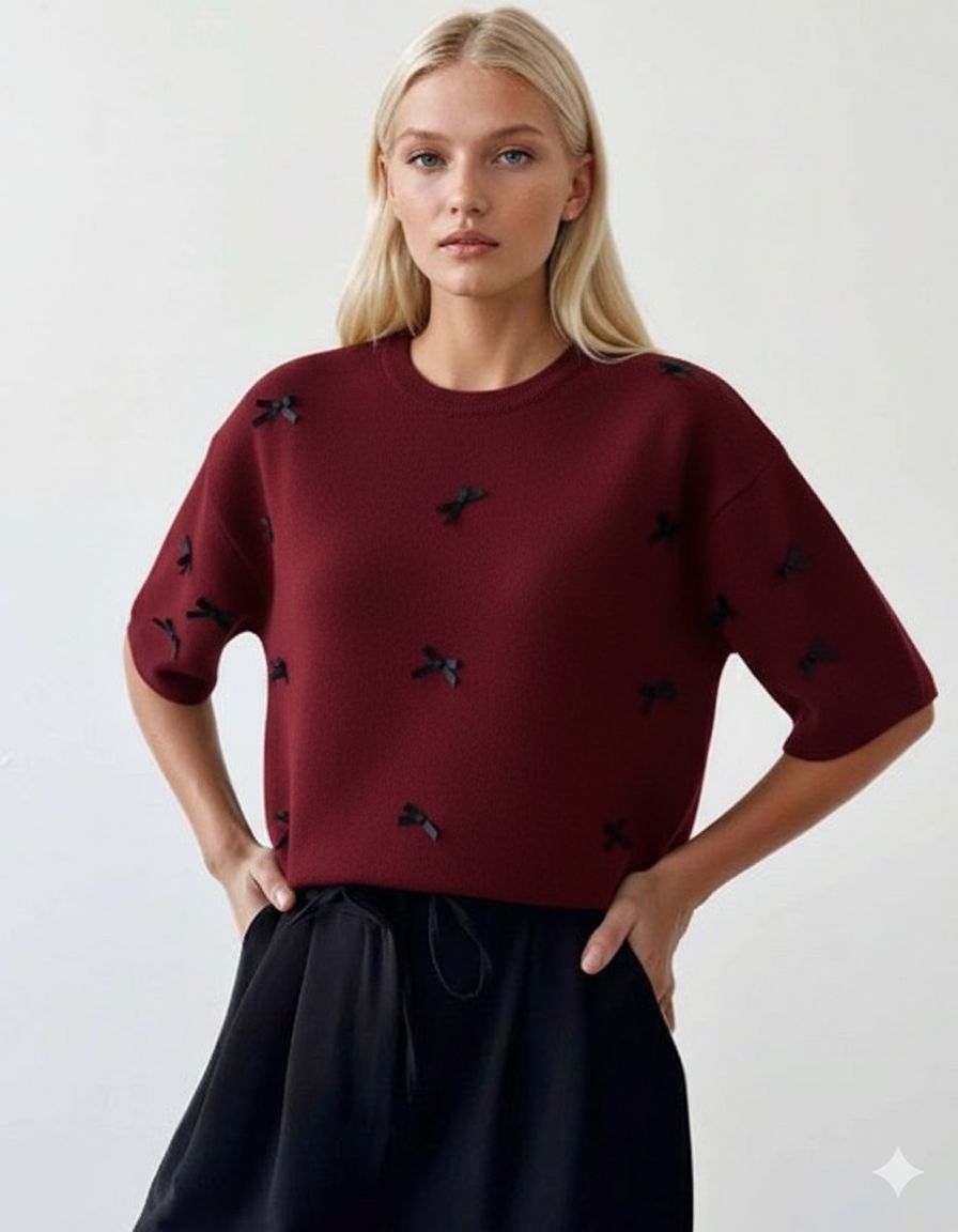 Triko “Cherry Minimal Knit”